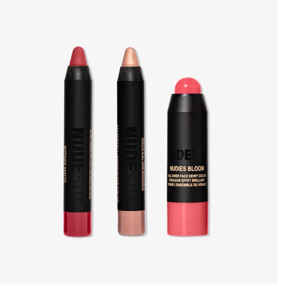 NEW NUDESTIX Sweet Cheeks 3 Piece Mini Kit with Tin